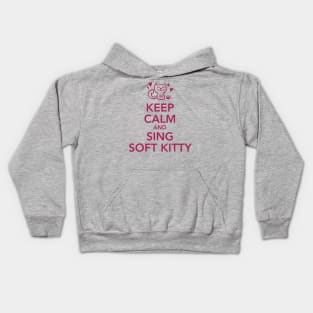 Keep calm and sing soft Kitty Kids Hoodie